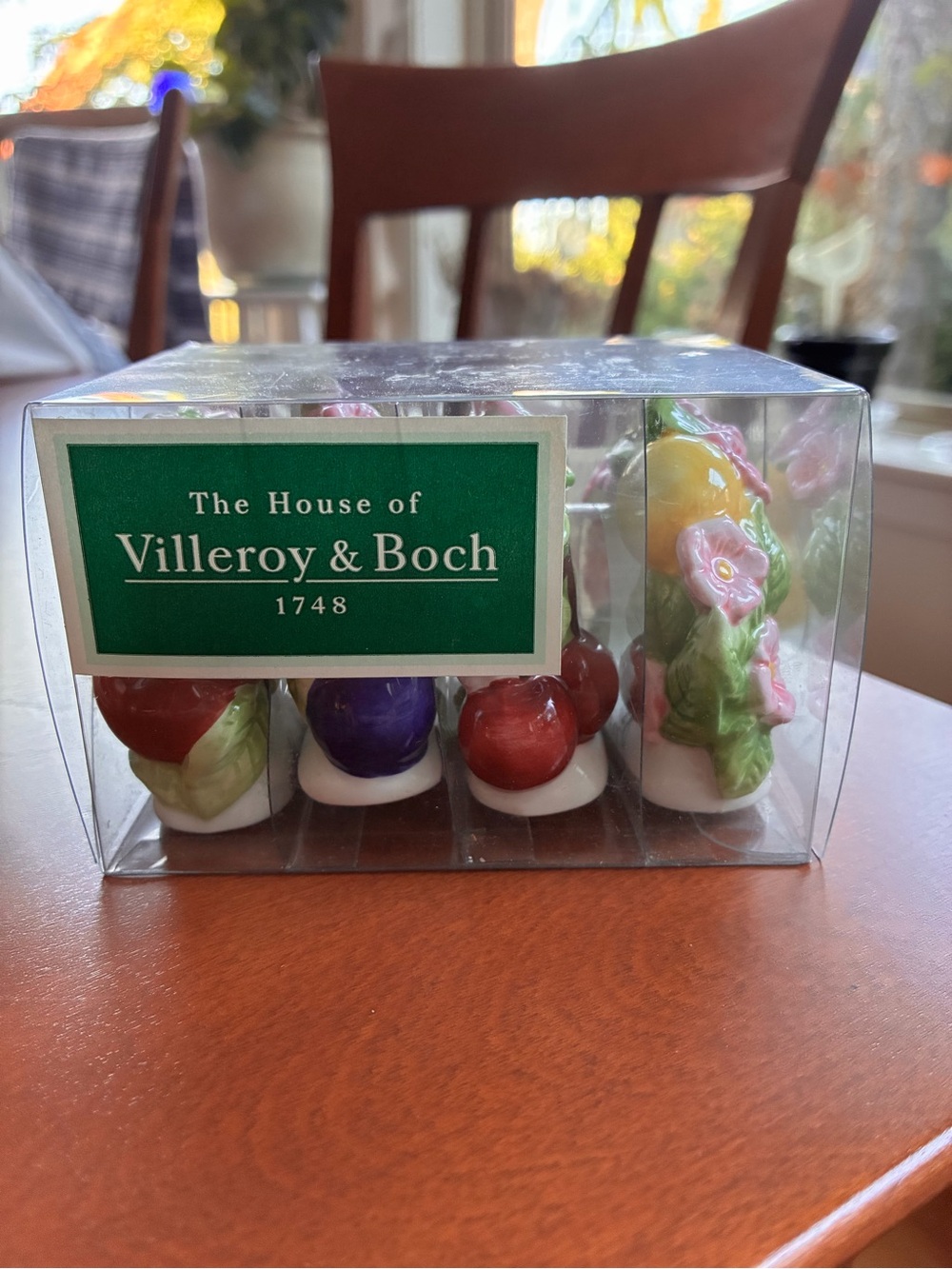 Villeroy & Boch Colorful Fruit & Floral Porcelain Thimbles